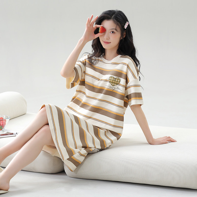 2026年夏季新款纯棉女款睡裙睡衣/家居服套装