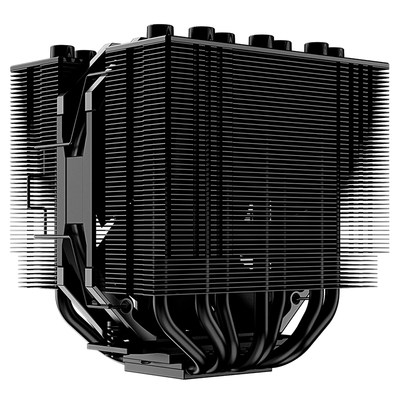 ID-COOLING SE-207XT电脑温控CPU散热器铜底镀镍小双塔高度135MM