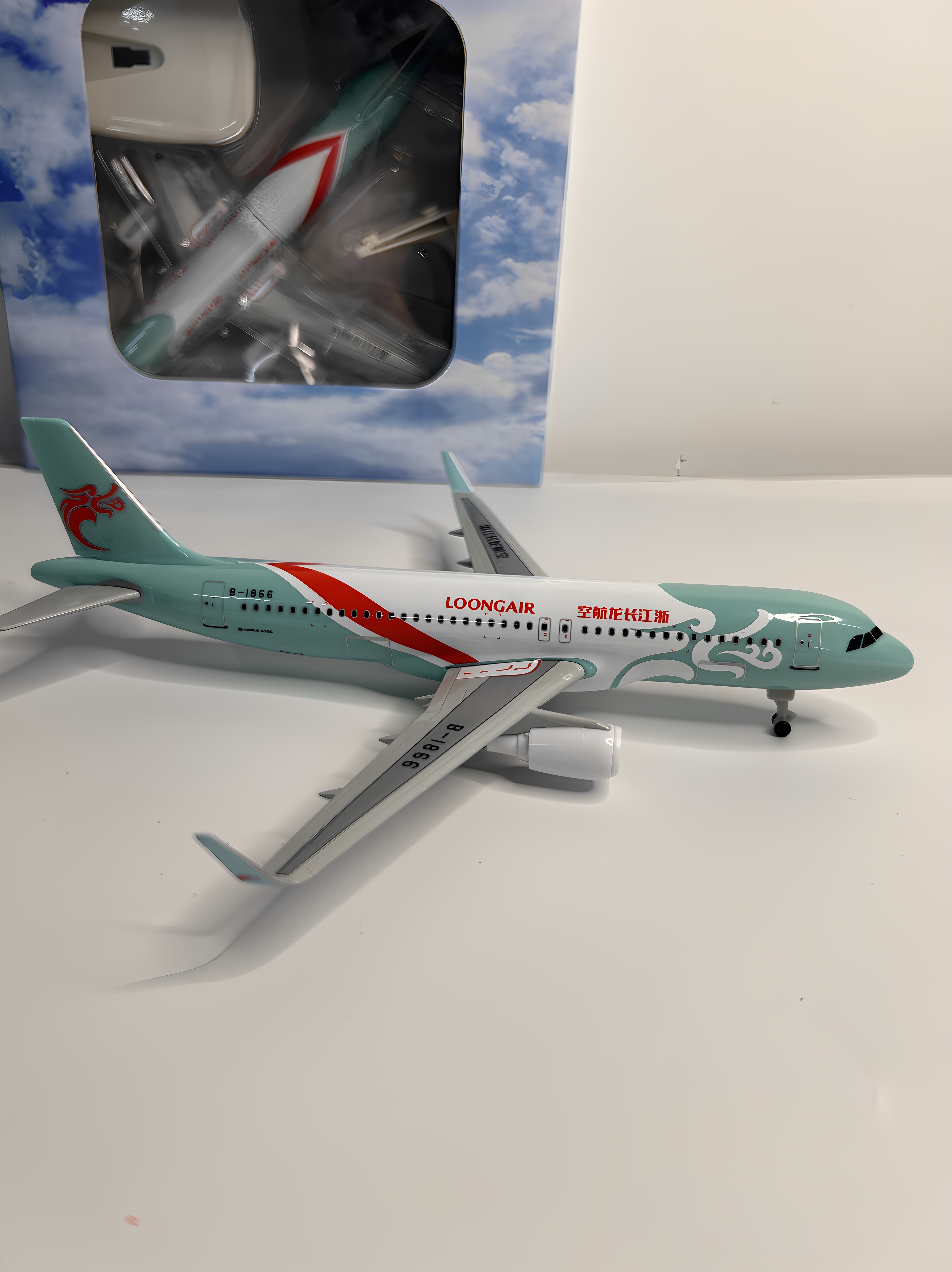 老板自留精美实拍浙江长龙航空A320仿真模型摆件礼物民航精美礼物