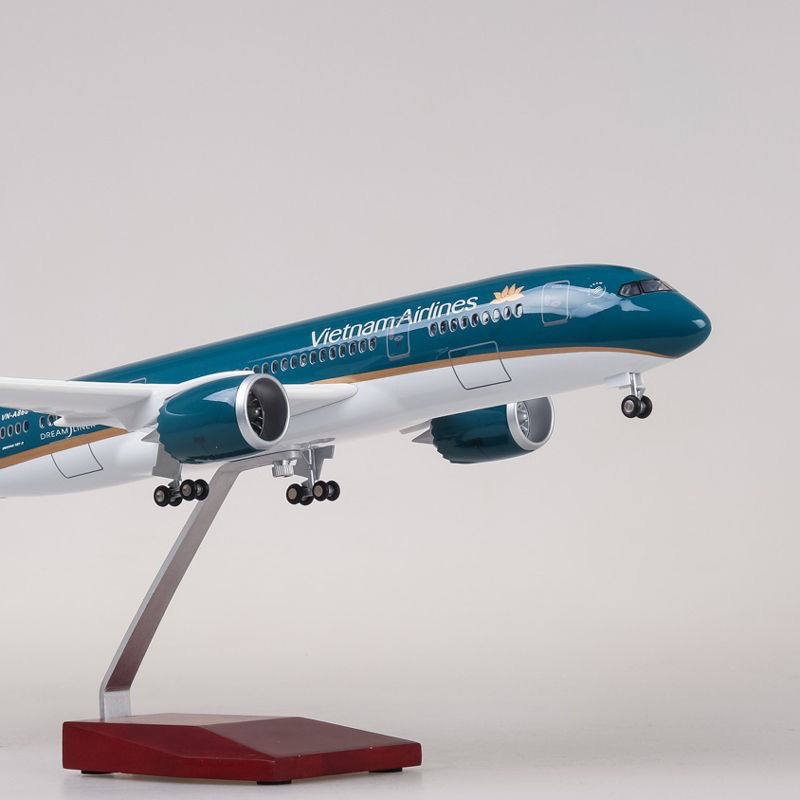 波音B787越南航空带轮子带灯民航客机仿真飞机模型航模礼物收藏