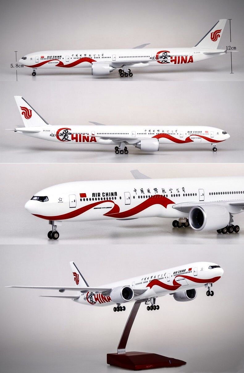 波音B777爱中国中国国际航空拼装航模客机飞机模型合金教培礼品