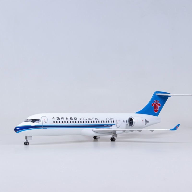 ARJ21仿真飞机模型南航国航成都江西航空 带轮子带灯民航客机航模