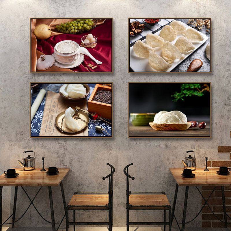 中医药房装饰画美容养颜炖品店墙面燕窝挂画药材店滋补品海报壁画