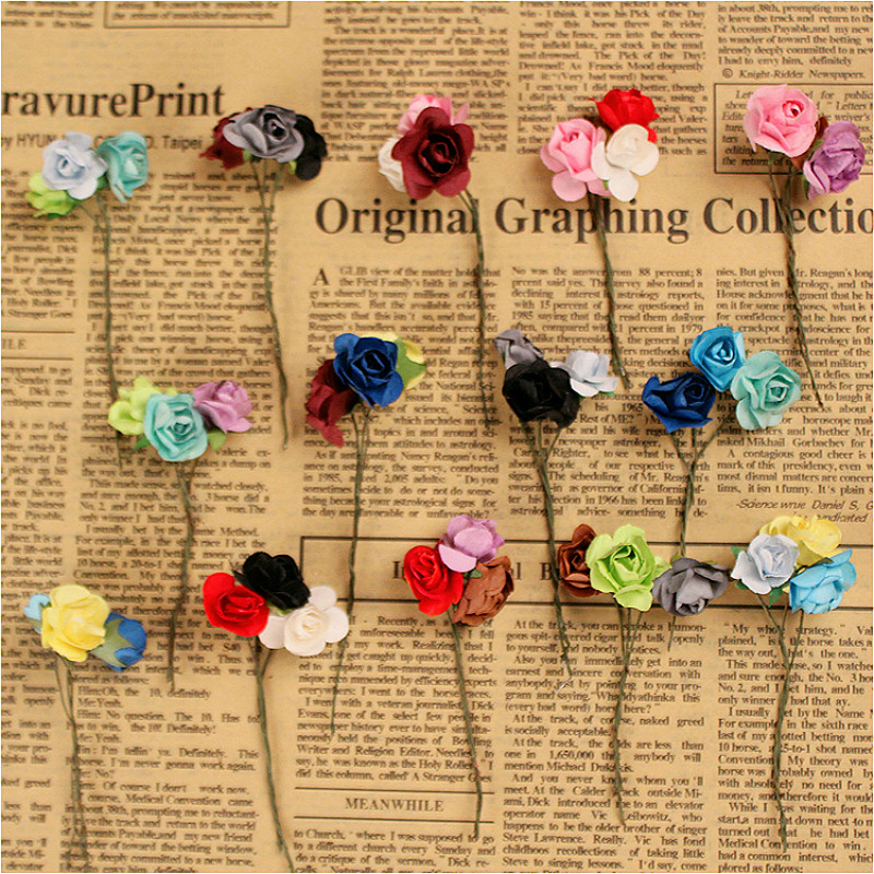 Korean literature and art Fresh garden Paper Xiaomei Rose flower simulation Bouquet of flowers Artificial flower packing prop Floretin the Festive supplies/Gift , Wedding Themes/Props , Petal/Simulation petals  category - from Buy2taobao.com to provide professional Taobao agent buy service