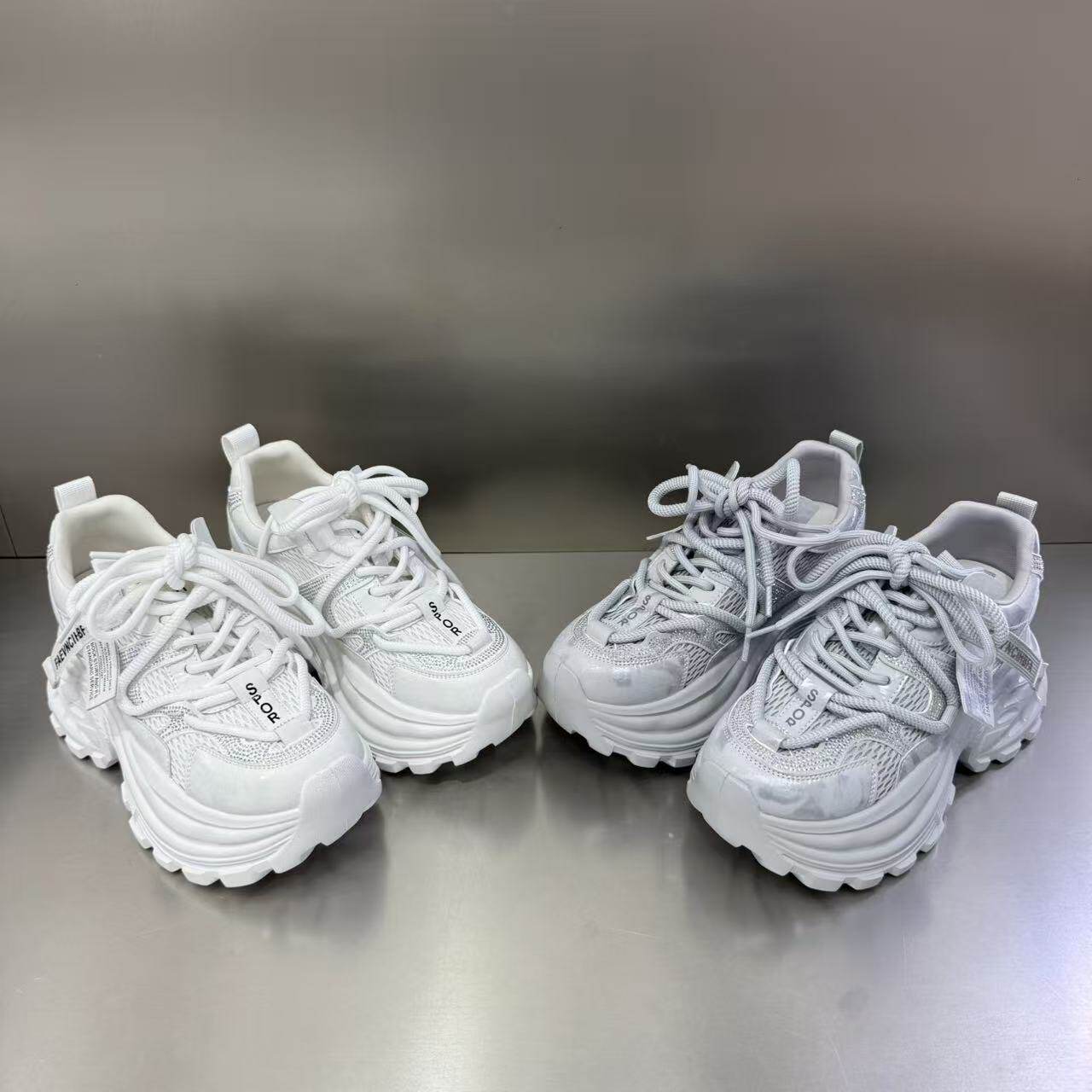 2026春新款松糕底老爹鞋休闲风厚底增高百搭休闲鞋舒适配阔腿裤女