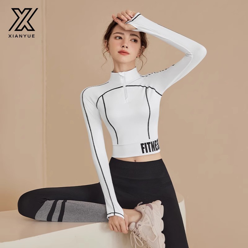 健身上衣长袖专业普拉提训练服