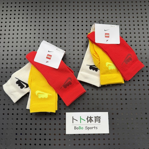 耐克Nike男女乐高联名彩色高筒休闲运动舒适速干运动袜HV9635-900