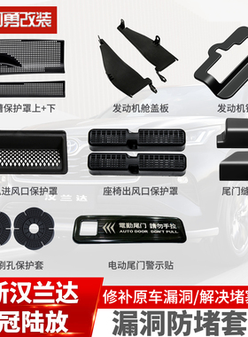 适用22-26款汉兰达出风口保护罩漏洞防堵套件陆放侧盖板防护改装