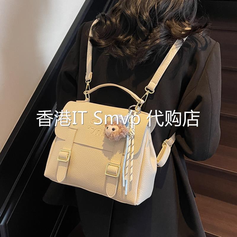 香港IT Smvp双肩包女2025新款旅行背包韩版小众设计时尚街头潮流