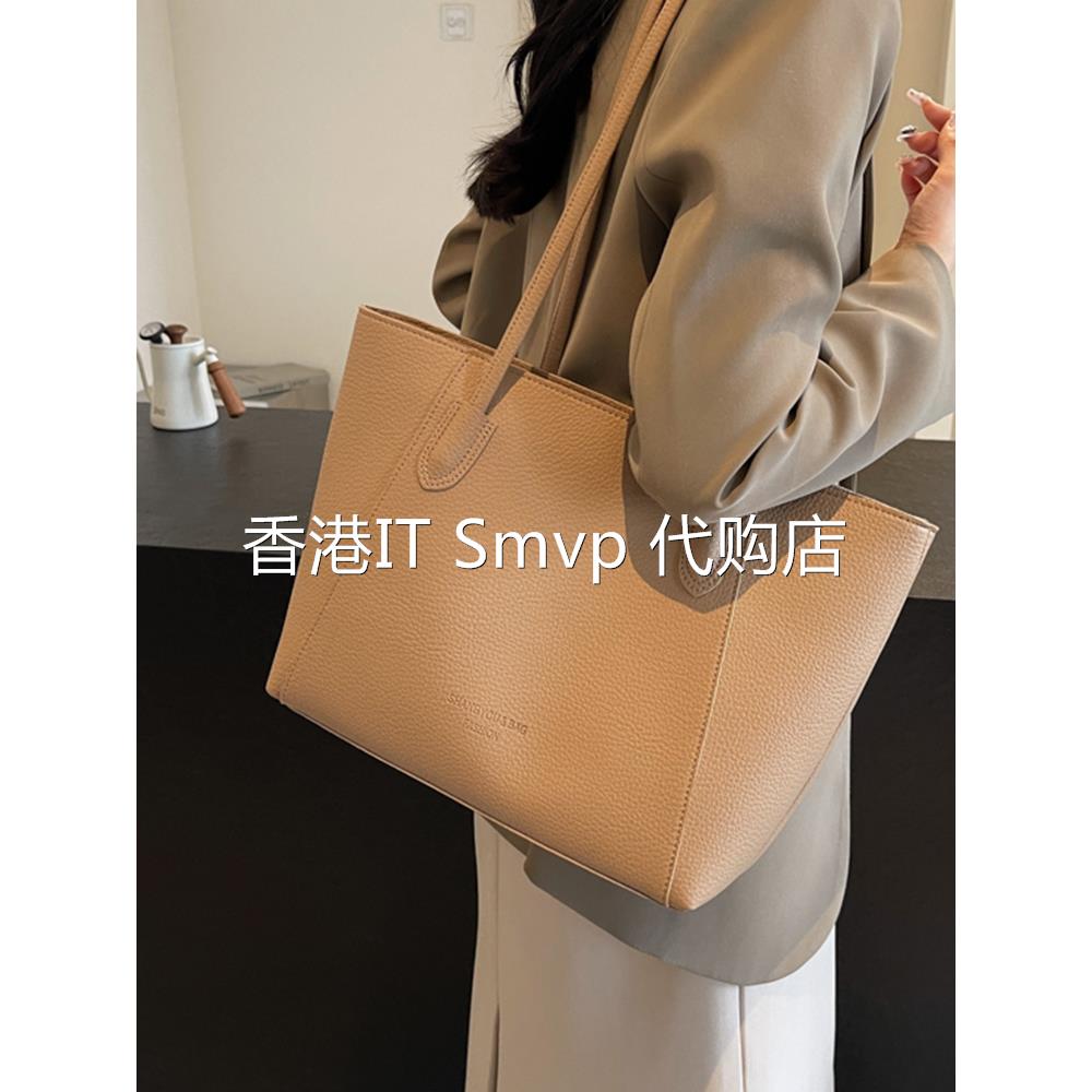 香港IT Smvp包包女2025新款今年流行大容量托特包秋冬百搭休闲单