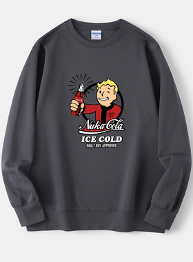 PS4 XBOX Fallout 76辐射76周边卫衣圆领慵懒风衣服套头男女上衣