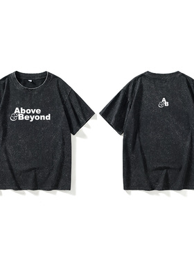 Above & Beyond电音三人组 DJ音乐T恤短袖打底衫衣服女男圆领大码