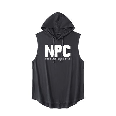 npc游戏周边短袖原创连帽背心