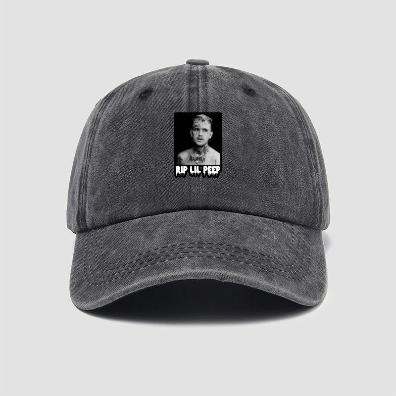 lil peep hip hop rap 嘻哈说唱帽子棒球帽做旧男女鸭舌帽