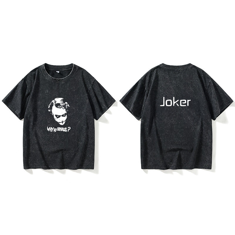 自杀小队 X特遣队 小丑Joker DCT恤短袖个性衣服女男圆领大码宽松