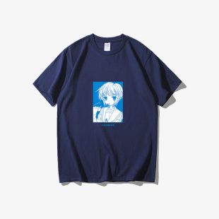 凉宫春日 潮衣服女男圆领 忧郁SOS团长门有希团虚妹周边T恤短袖