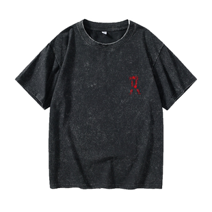 凯尔特人 KG新款篮球迷狼王加内特T恤短袖嘻哈学生衣服男女圆领大