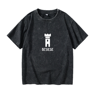 电玩PC单机游戏 besiege围攻T恤短袖潮衣服女男圆领大码宽松夏季
