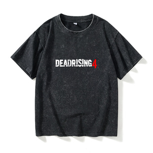 潮衣服女男圆领大码 游戏Dead 丧尸围城4T恤短袖 宽 Rising XBOX