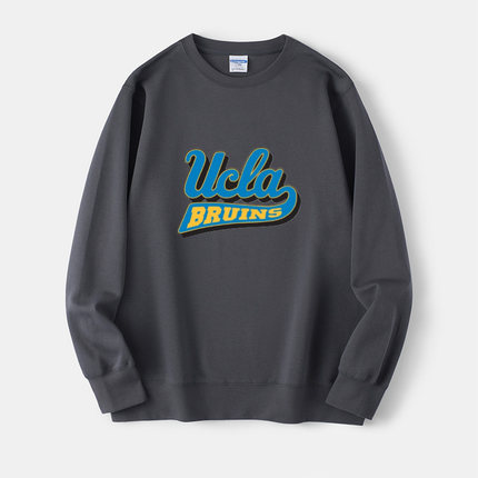 ucla加州大学洛杉矶分校卫衣圆领休闲衣服套头男女上衣宽松情侣装