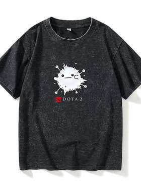 刀塔DOTA2英雄io小精灵艾欧T恤短袖白色衣服女男圆领大码宽松夏季