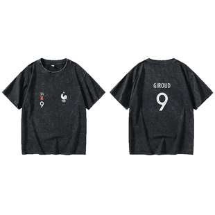 18法国国家队球衣训练服 7号格列兹曼 姆巴佩 博格巴T恤短袖打底