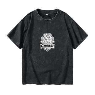 电影周边哈利波特HarryPotter格兰芬多斯莱特林学院T恤短袖个性衣