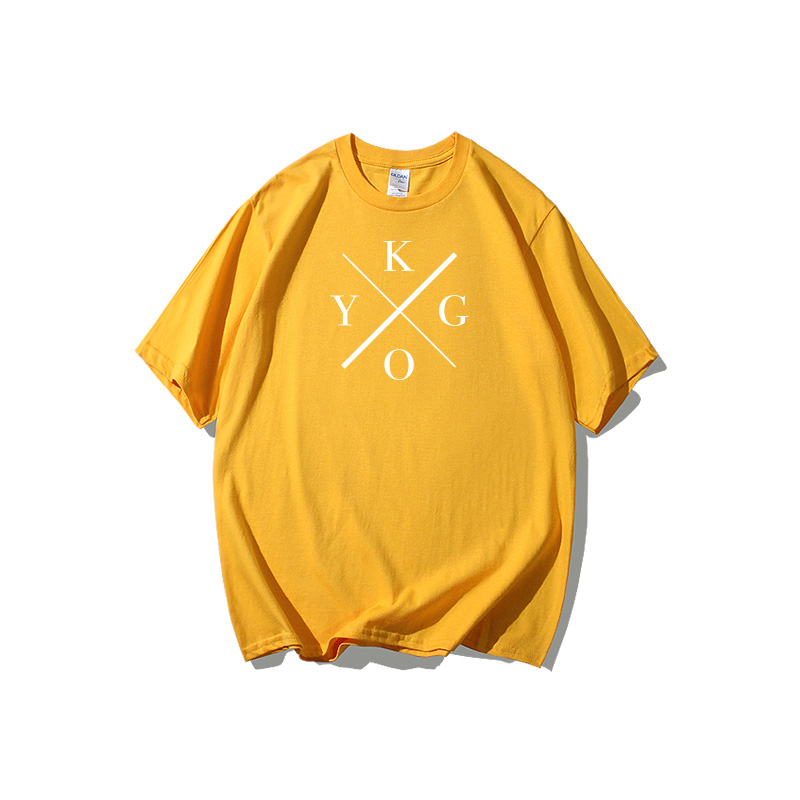 清新电音DJ kygo纯棉短袖 欧美时尚insT恤短袖男女圆领大码宽松夏