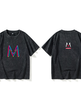 魔力红乐队maroon5 摇滚嘻哈音乐T恤短袖个性衣服女男圆领大码宽