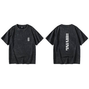 凯尔特人 德鲁大叔欧文篮球运动T恤短袖简约衣服男女圆领大码宽松