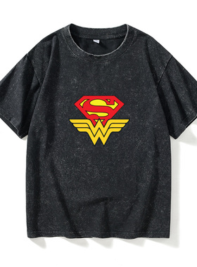 神奇女侠 Wonder WomanT恤短袖个性衣服女男圆领大码宽松夏季情侣