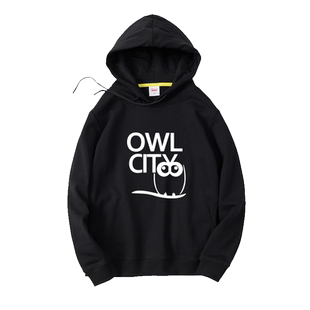 Owl City猫头鹰之城卫衣连帽嘻哈套头宽松男女情侣装运动春秋冬季