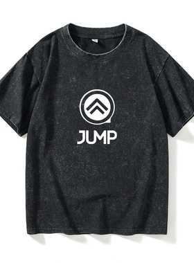 跑酷装备 parkour 闪电T恤短袖个性衣服女男圆领大码宽松夏季情侣