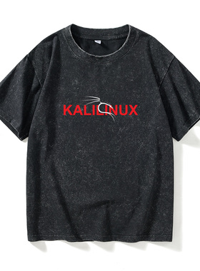 blackarch黑客linux程序员tkalilinux极客T恤短袖小清新衣服女男