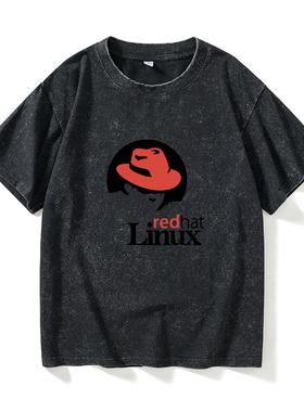 redhat opensuse debian gentoo arch linux gnome程序员T恤短袖