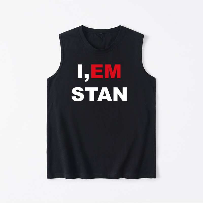 嘻哈短袖港风坎肩圆领大码背心