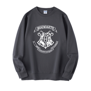 哈利波特HarryPotter格魔法学院卫衣圆领毛圈衣服套头男女上衣宽