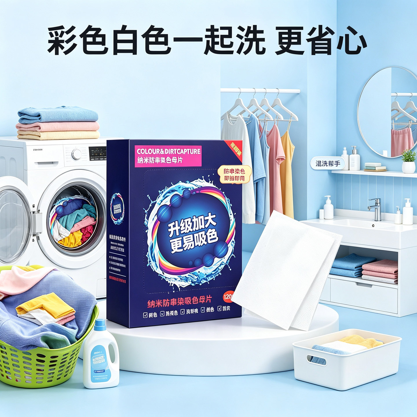 吸色片衣物吸色防串染色母片