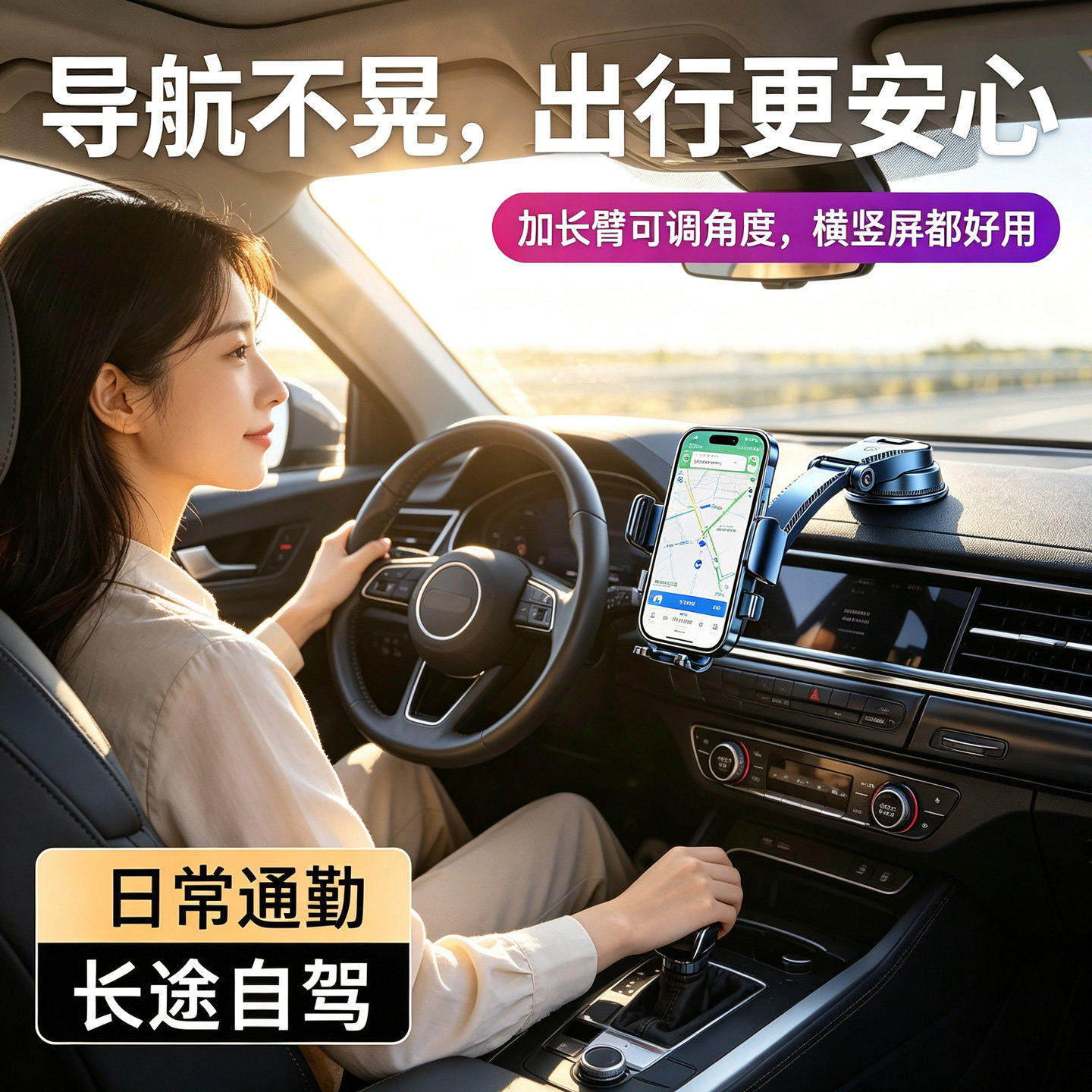 2026新款车载手机支架吸盘式