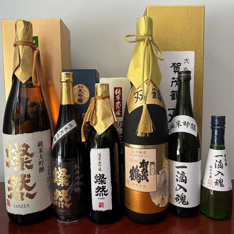 日本清酒贺茂鹤大吟酿一滴入魂燦燃金纹雄町纯米大吟酿进口日本酒