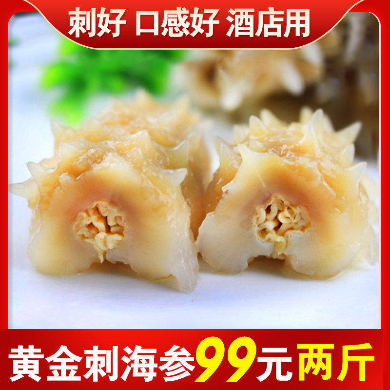 【99元两斤】即食黄金刺海参进口海参冰岛刺参白玉参野生鲜食500g