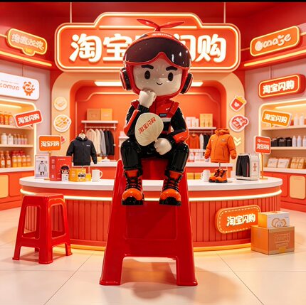 大型玻璃钢卡通雕塑商场美陈荔枝IP公仔大熊猫网红拍照打卡道具