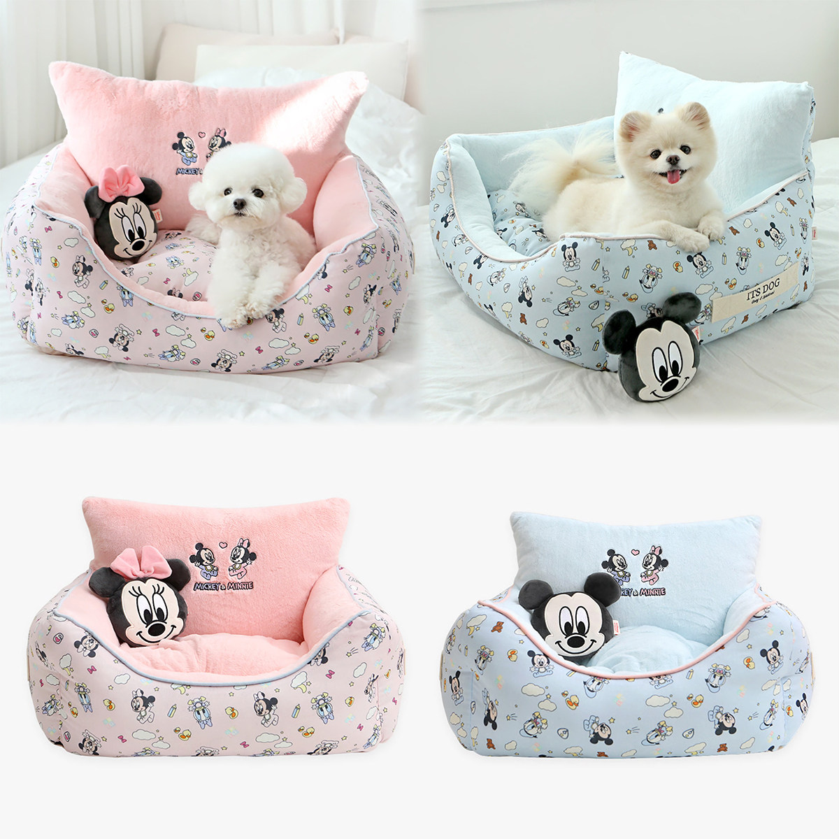 itsdog正品迪士尼猫狗窝纯棉舒适