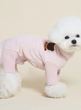 mollypets* 韩国代购meaningless小型犬四脚连体衣狗狗卫衣服毛绒