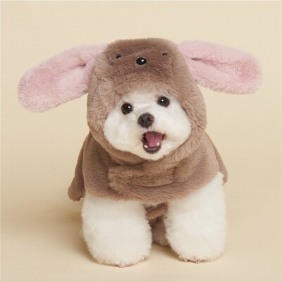 韩代meaning正品小型犬保暖斗篷