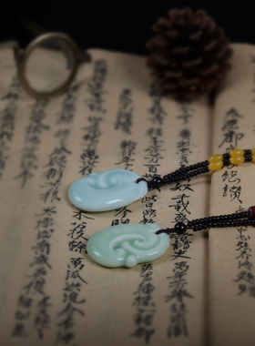 祥云陶瓷饰品手工毛衣链