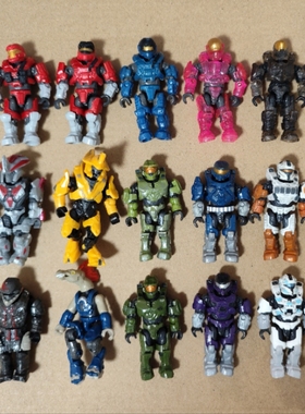 Mega美高halo散货人仔12季13季单人包英雄包透明武器包配件包人仔