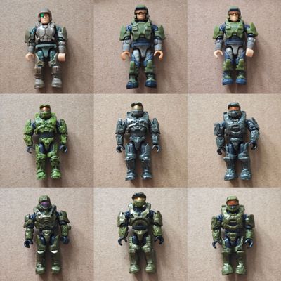 Mega halo光环无限士官长陆战队UNSC斯巴达贵族小队红队蓝队0901