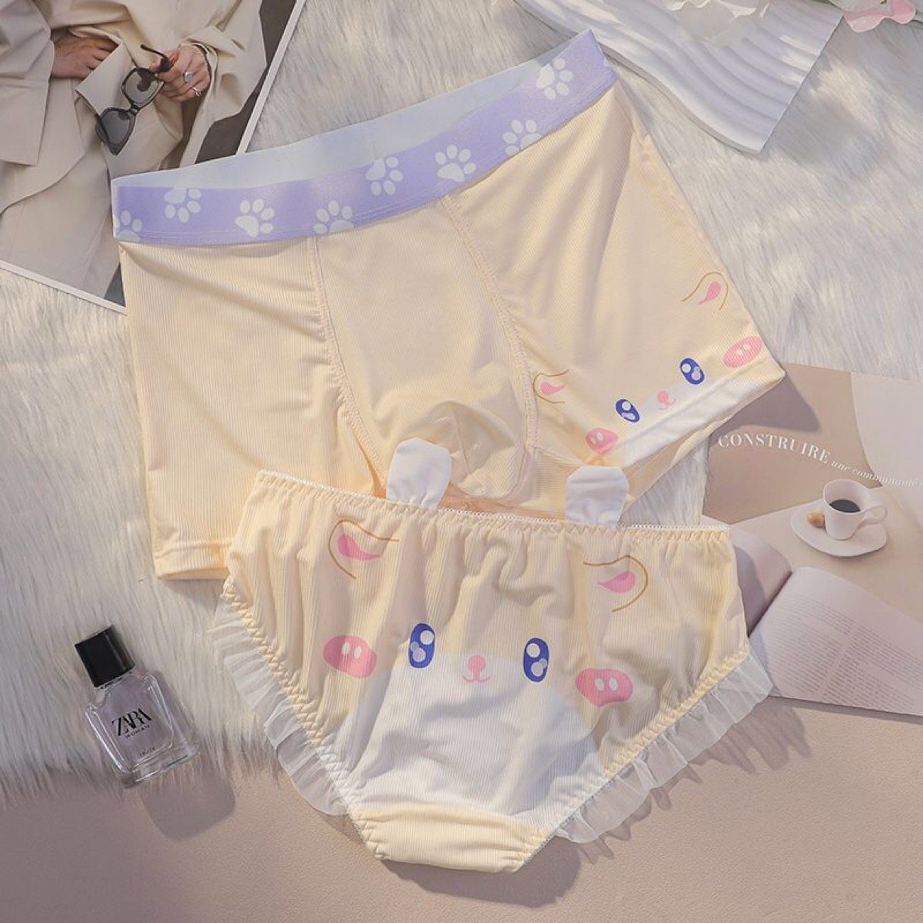 甜米家的情侣内裤一男一女可爱纯欲性感火辣蕾丝情侣内衣夫妻套装,女士内衣/男士内衣/家居服,女三角裤,淘宝优惠券,粉丝福利购,淘宝优惠卷