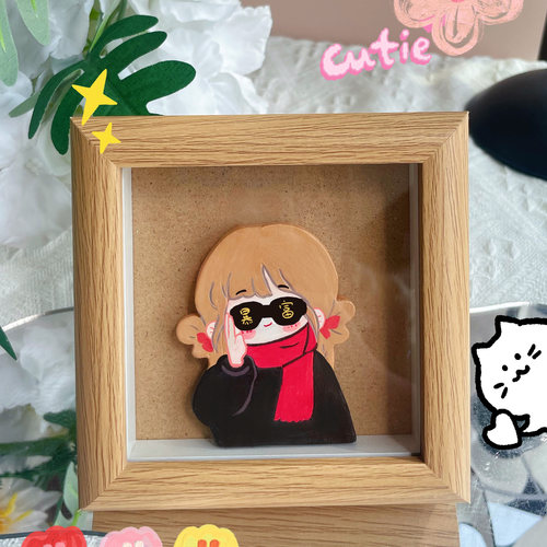 黏土q版定制粘土摆件礼物冰箱贴